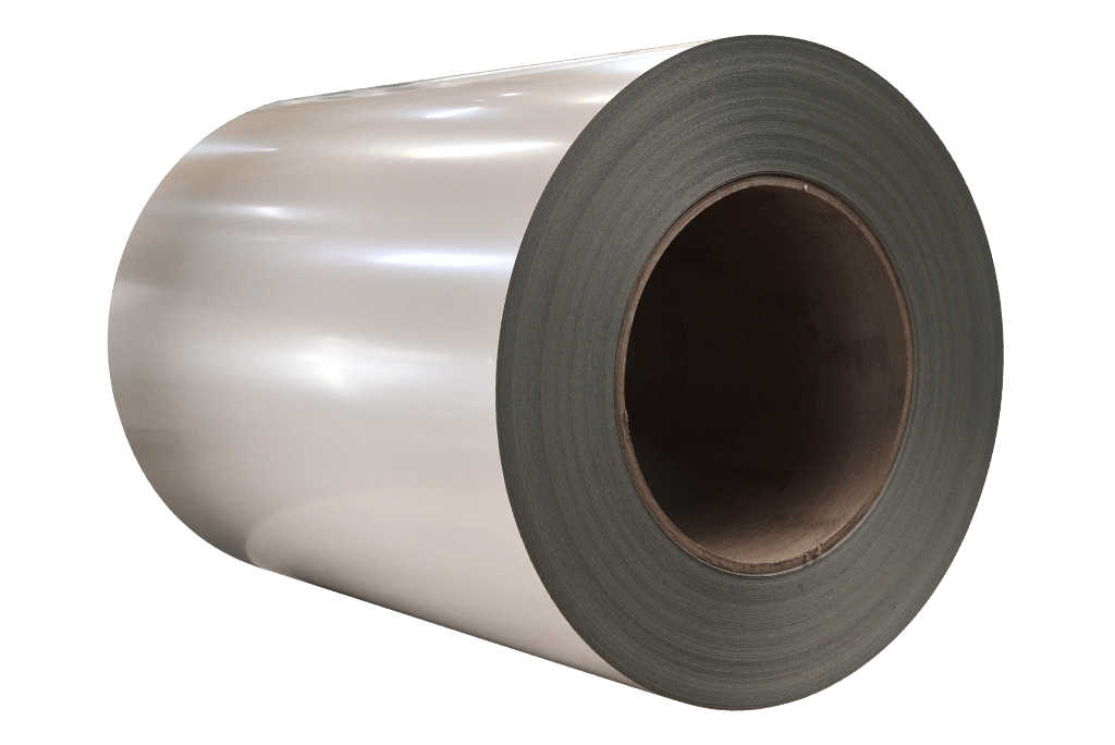 Prepainted steel coil for home appliance panels