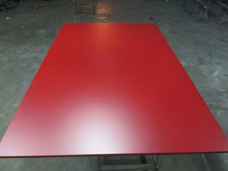 red prepainted aluminum sheet with smooth coating surface in factory