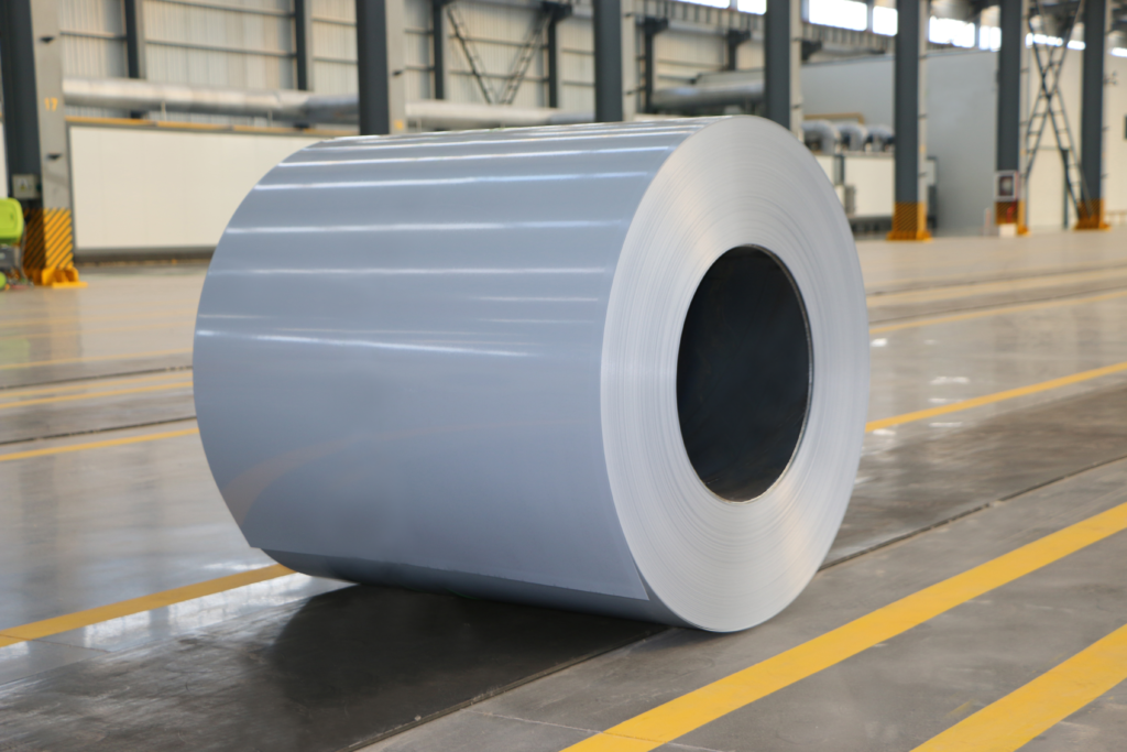 High durability powder coated steel coil with thick protective coating surface