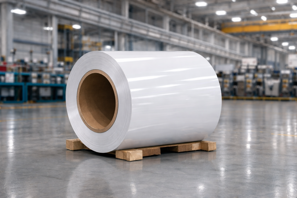 PE coated aluminum coil with smooth color coating surface