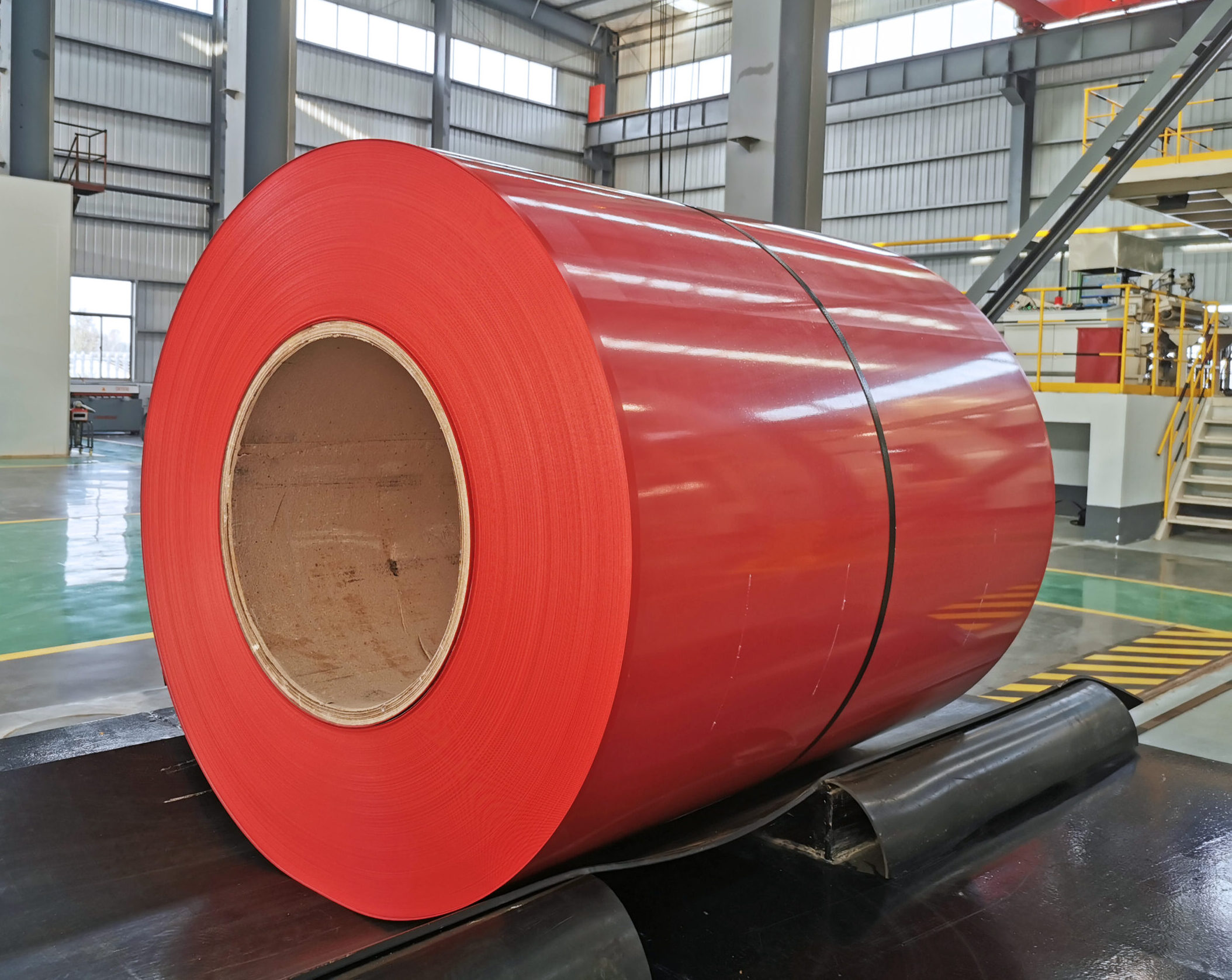 Powder coated metal coil with thick durable coating for outdoor metal products