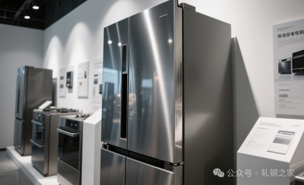 Prepainted metal panels used in refrigerator appliances