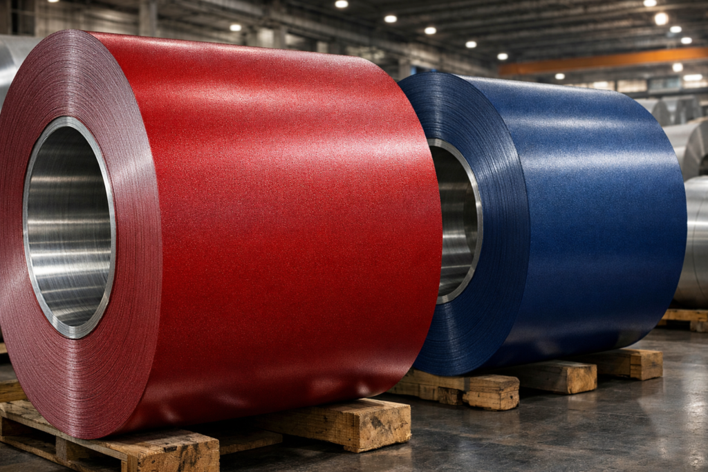 SMP prepainted aluminum coil with silicone modified polyester coating