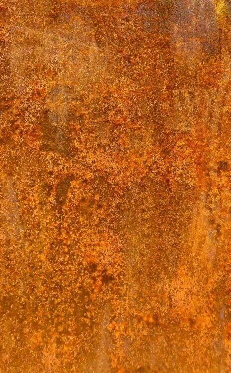 Rust damage on corroded steel roofing sheet