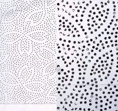 Different perforated metal hole patterns including round square and hexagon